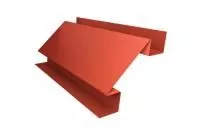 Планка угла внутреннего сложного Экобрус Grand Line 0,5 Velur RAL 8004 терракота