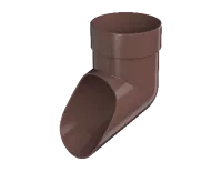 ТН ОПТИМА 120/80 мм, слив трубы, коричневый, шт.
