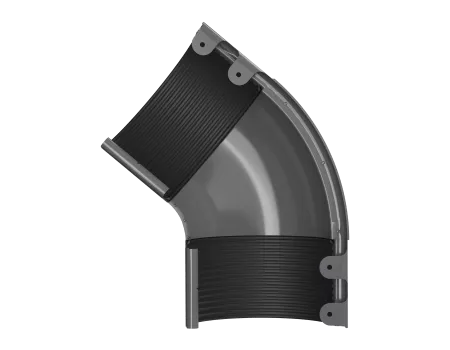 ТН МВС 125/90 мм внешний угол желоба 135°, коричневый