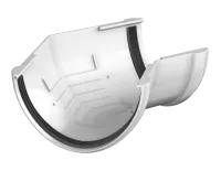 ТН ПВХ 125/82 мм, угол желоба 135°, белый, шт.