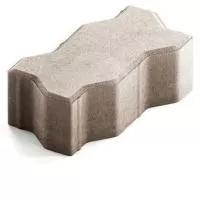 Тротуарная плитка Steingot Сити 80 из белого цемента с полным прокрасом зигзаг белая 225х112,5х80 мм