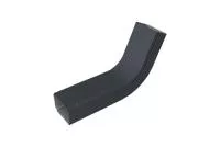 Колено трубы гофрированное Vortex Lite 76х102 мм PE RAL 7024 мокрый асфальт