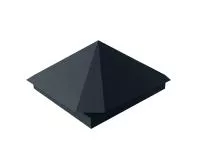 Колпак на столб пирамидальный 390х390 RAL 7024