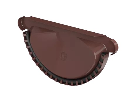 ТН МВС 125/90 мм заглушка желоба универсальная, коричневый