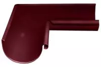 Угол желоба внутренний Optima 90 гр 125мм RAL 3005 красное вино