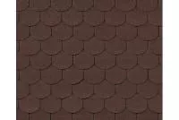 RoofShield черепица Фемили Лайт Готик (3м2) Коричневый с оттенением