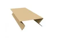 Планка угла внутреннего составная верхняя 0,45 PE с пленкой RAL 1014 слоновая кость