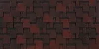Гибкая черепица EURASIA, ЛАБИРИНТ, Красный