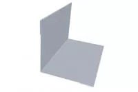 Угол внутренний 30х30 0,45 PE с пленкой RAL 9006 бело-алюминиевый