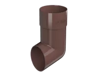 ТН ПВХ 125/82 мм, слив трубы, коричневый, шт.