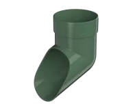 ТН ОПТИМА 120/80 мм, слив трубы, зеленый, шт.