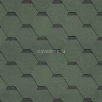 Гибкая черепица Шинглас (Shinglas) Классик Кадриль (Нефрит/Зеленый) /1 кв.м/