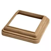 Нижний кант столба CM Railing (для столба D 120) TEAK (Тик)