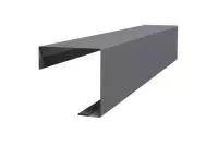 Угол внешний простой фальц 0,45 PE с пленкой RAL 7004 сигнальный серый