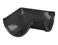 ТН ПВХ 125/82 мм, угол желоба 90°, черный, шт.