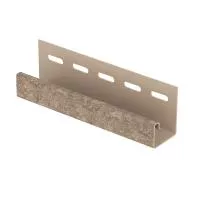 ТЕМНО-БЕЖЕВЫЙ J-профиль к сайдингу колл. СТОУН-ХАУС серия КВАРЦИТ (3,05 м) 20шт/уп