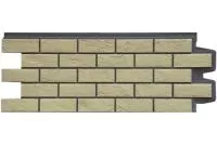 Фасадная панель Grand Line Состаренный кирпич Design Plus ваниль с темно-бежевым швом