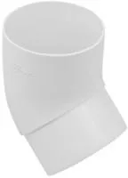 Колено трубы 45°, ПВХ, серия Стандарт, цвет Белый