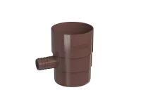 ТН ПВХ 125/82 мм, отвод для сбора воды, коричневый, шт.