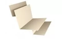 Угол внутренний сложный 90 0,45 PE с пленкой RAL 1015 светлая слоновая кость