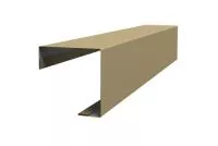 Угол внешний простой фальц 0,45 PE с пленкой RAL 1014 слоновая кость