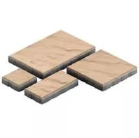 Тротуарная плитка Steingot Грандо из белого цемента с частичным прокрасом бежевая мультиформат