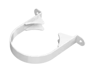ТН ОПТИМА 120/80 мм, хомут трубы пластиковый, белый, шт.