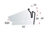 окантовочная планка «Альта-Профиль», белая