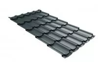 Металлочерепица квинта плюс 0,5 Drap TX RAL 7016 антрацитово-серый