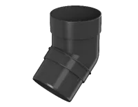 ТН ОПТИМА 120/80 мм, колено трубы 135°, черный, шт.