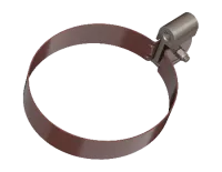 ТН ОПТИМА 120/80 мм, хомут трубы металлический 140 мм, коричневый, шт.