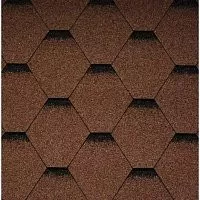 Однослойная гибкая черепица Икопал Плано Тема коричневая