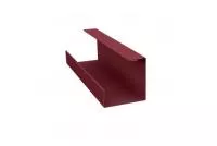 Планка угла внутреннего составная нижняя 0,45 PE с пленкой RAL 3005 красное вино