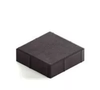 Тротуарная плитка Steingot Практик 60 из серого цемента с полным прокрасом квадрат черная 200х200х60 мм