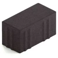 Брусчатка Steingot Хэви из серого цемента с полным прокрасом прямоугольник черная 200х100х100 мм