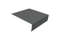 Планка околооконная простая 200х50 0,45 PE с пленкой RAL 7005 мышино-серый