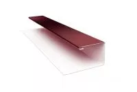 Планка П-образная (Блок-хаус, Экобрус) Grand Line 0,45 PE с пленкой RAL 3005 красное вино