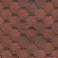 Гибкая черепица Шинглас (Shinglas) Финская Соната (Красный) /1 кв.м/