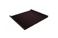 Фальц двойной стоячий Line Grand Line 0,5 GreenCoat Pural BT, matt с пленкой на замках RR 887 шоколадно-коричневый (RAL 8017 шоколад)