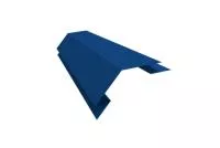 Угол внешний сложный 75х75 135гр 0,5 Satin с пленкой RAL 5005 сигнальный синий