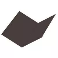 Планка ендовы нижняя (298*298), VikingMP 0.45мм, RAL 8017 2м