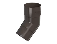 ТН ПВХ 125/82 мм, колено трубы 135°, темно-коричневый, шт.