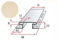 Соединительная планка H-trim «Аляска», sand (песочный)