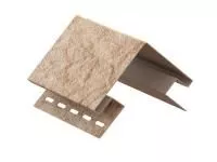 ЗОЛОТИСТЫЙ Наружный угол к сайдингу колл. СТОУН-ХАУС серия КАМЕНЬ (3,05 м) 5шт/уп