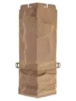 Угол фасадной панели «Альта-Профиль», ЭКО гранит бежевый