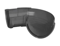 ТН ПВХ 125/82 мм, угол желоба, регулируемый 90°-150°, серый, шт.