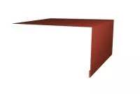 Планка околооконная простая 200х75 0,45 PE с пленкой RAL 8004 терракота