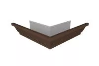 Угол желоба внешний Vortex Lite Matt 130мм RAL 8017 шоколад