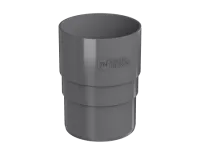 ТН ПВХ 125/82 мм, муфта трубы, серый, шт.