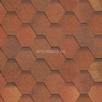 Гибкая черепица Шинглас (Shinglas) Классик Кадриль (Яшма/Красно-коричневый) /1 кв.м/